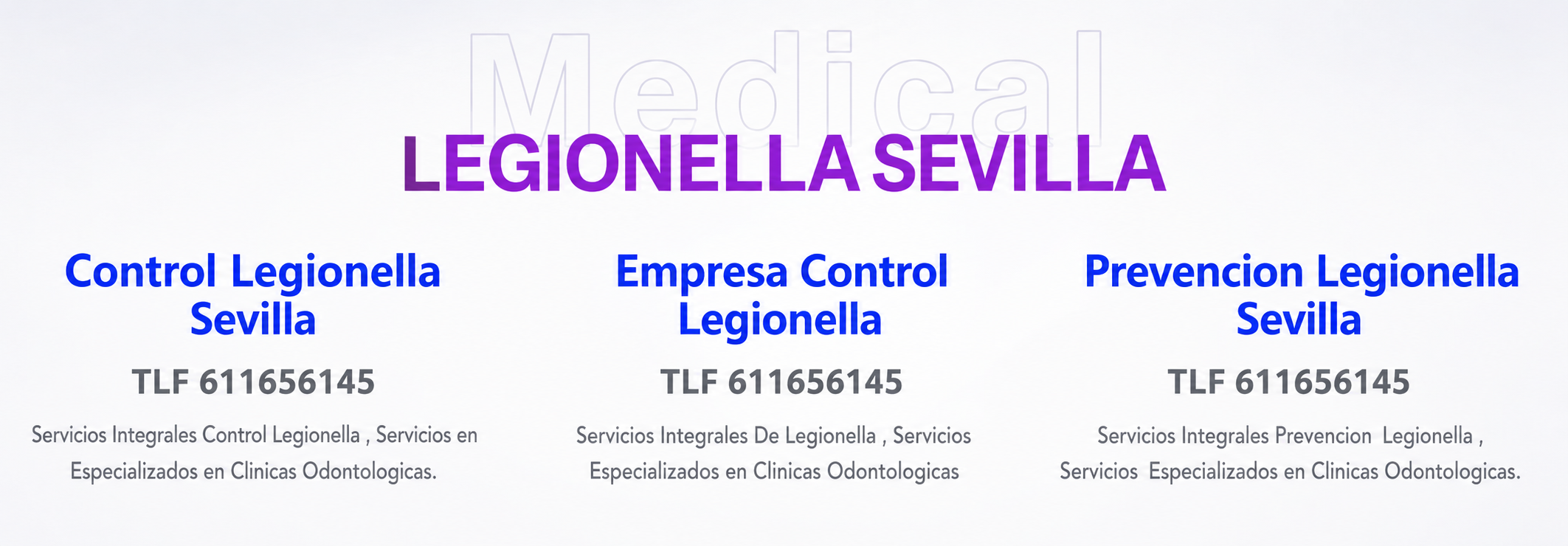 TRATAMIENTOS DE LEGIONELLA EN CLINICAS ODONTOLOGICAS